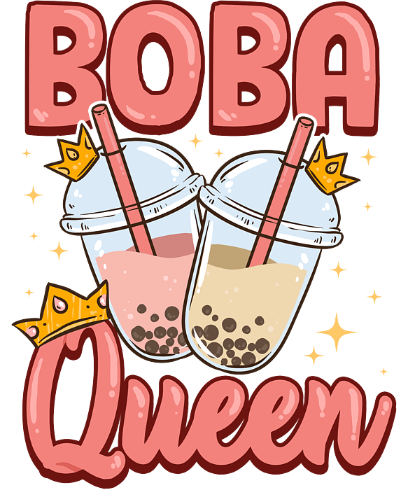 Boba Drink Queen Women Kawaii Bubble Tea Food Gift' Travel Mug