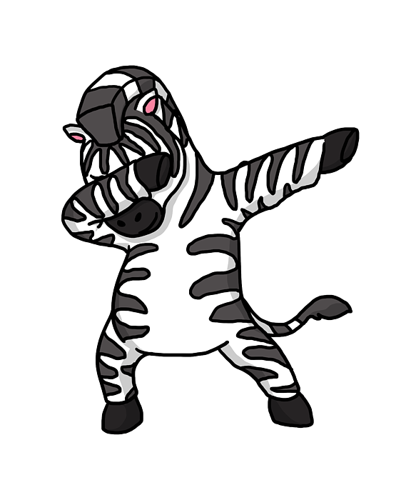 Funny Dabbing Zebra Dab Dance Stripe Lover Gift Beach Towel