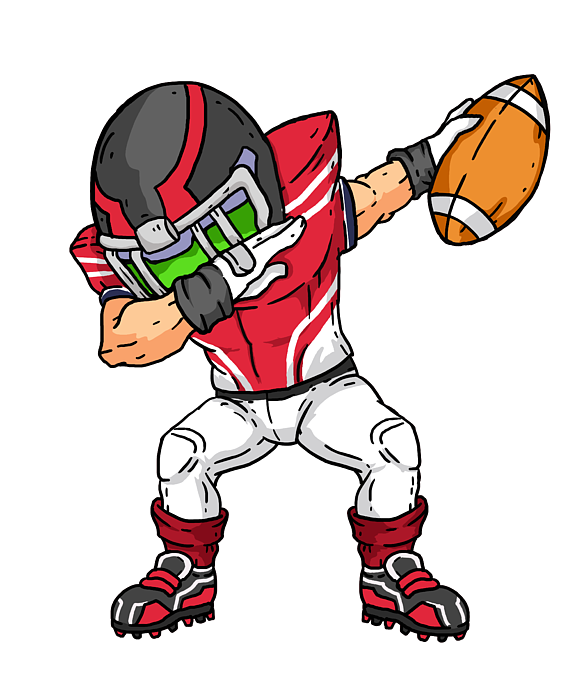 Funny Football Player Dab Gift Idea Dabbing T-Shirt for Sale by J M