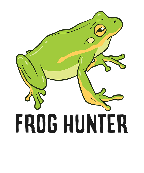 Funny Frog Hunter Cute Frog Catcher Gift For Frog Hunter Zip Pouch by EQ  Designs - Fine Art America