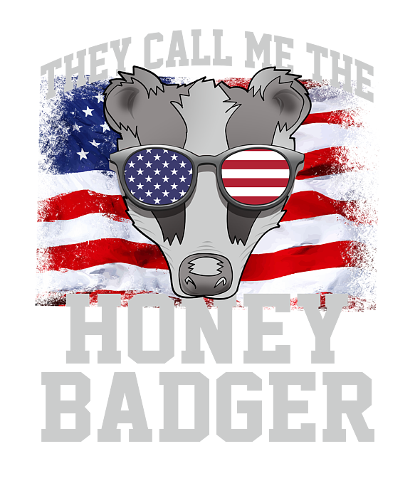 Funny Honey Badger American Ratel Marten Gift Greeting Card by Lukas Davis