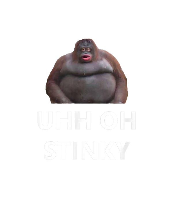 Uh Oh Stinky Poop Meme Funny Monkey Poster, meme monkey