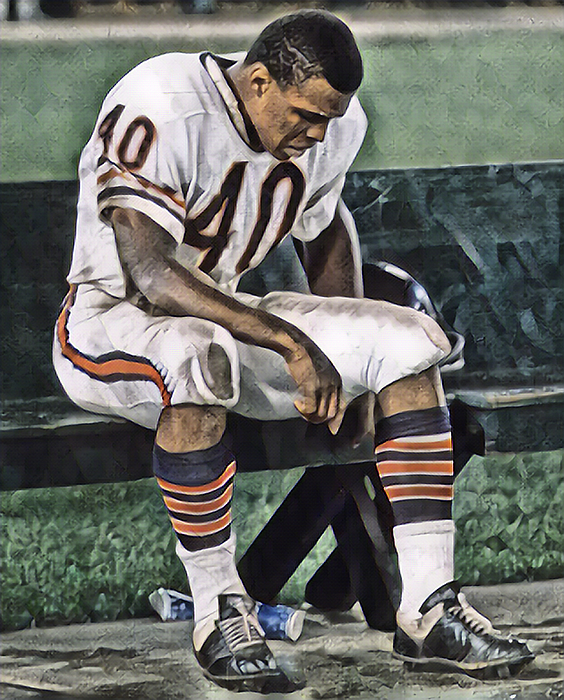 Chicago Bears Team Vintage Art Mixed Media by Joe Hamilton - Fine Art  America