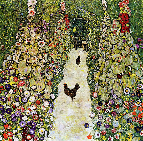 https://images.fineartamerica.com/images/artworkimages/medium/3/garden-path-with-chickens-remastered-gustav-klimt.jpg