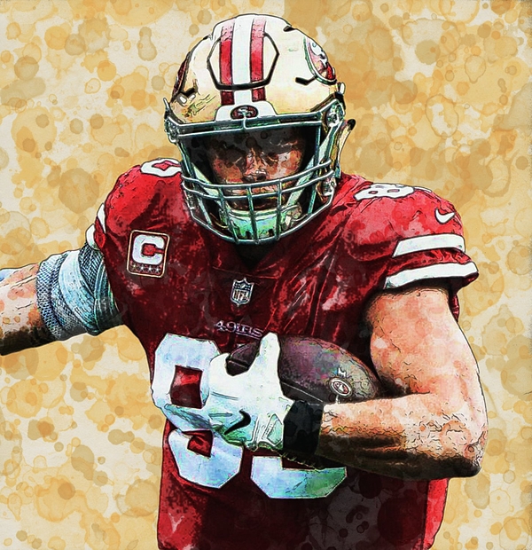 Fans can buy a 49ers George Kittle National Tight End Day shirt at