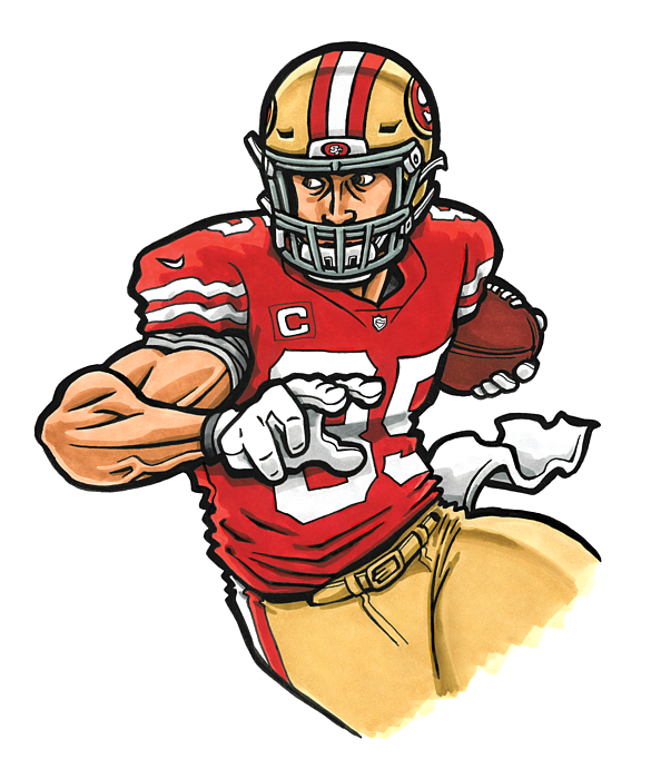 George Kittle San Francisco 49ers 15oz. Player Caricature Mug