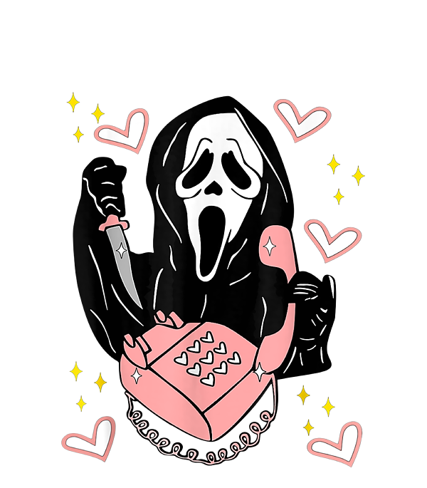 Scream Ghostface Girly Sticker. 