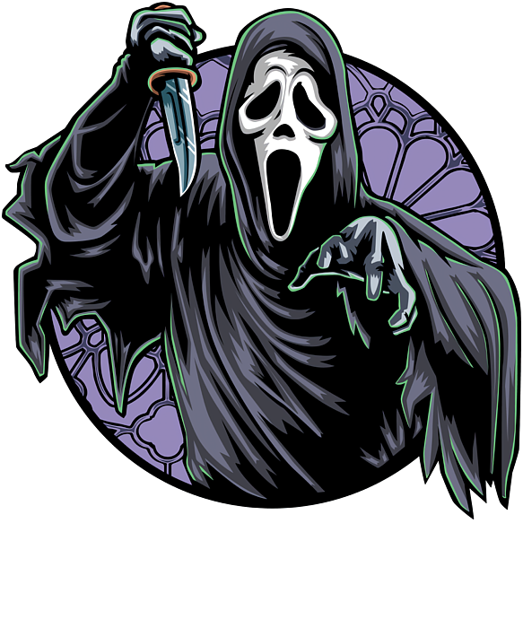 Scream Ghostface Girly Sticker. 