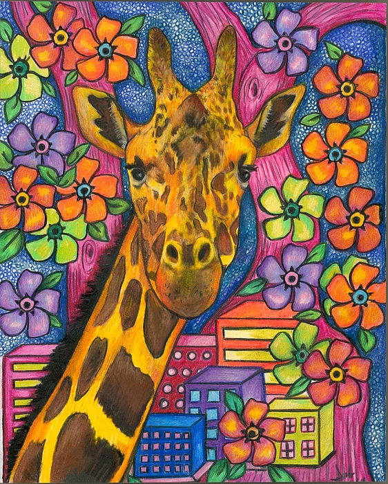 https://images.fineartamerica.com/images/artworkimages/medium/3/giraffe-in-the-city-shari-benkiel.jpg