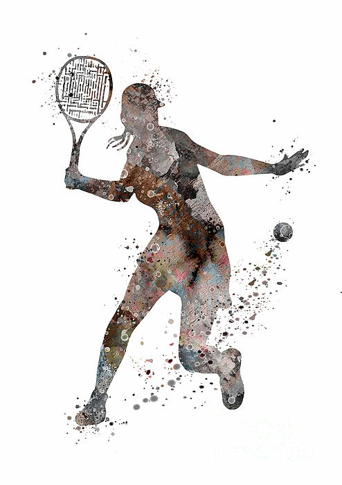 Ekstraordinær Medicin kom videre Girl Tennis Player Forehand Shot Watercolor iPhone 11 Case by White Lotus -  Pixels