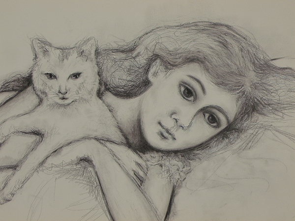 LaVonne Kennedy - Girl with Cat