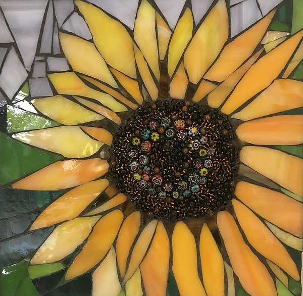 Elaine Peterson - Glass and Bead Sunflower