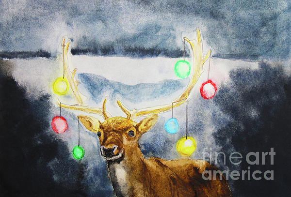 Spectrum Art Studio - Christmas Reindeer Watercolor