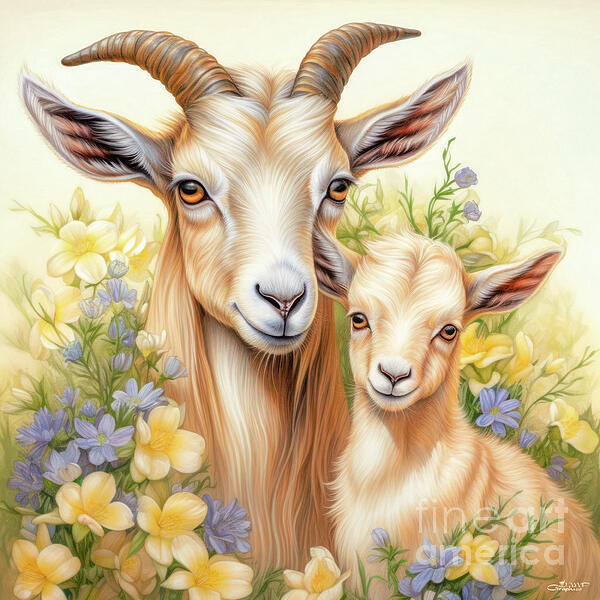 Jutta Maria Pusl - Goat Mommy and Baby