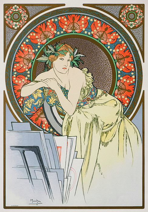 Goddess Tapestry by Alphonse Mucha Fine Art America