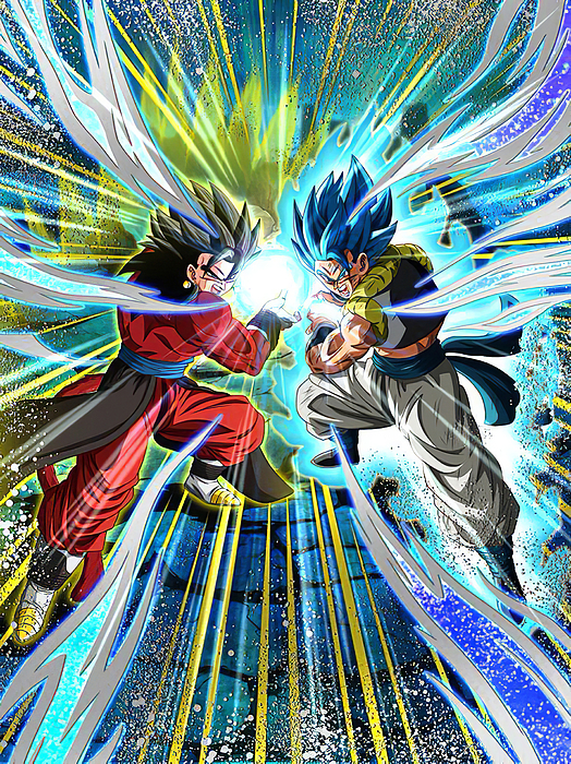 Vegito Blue and Gogeta Blue Wallpaper Poster Canvas