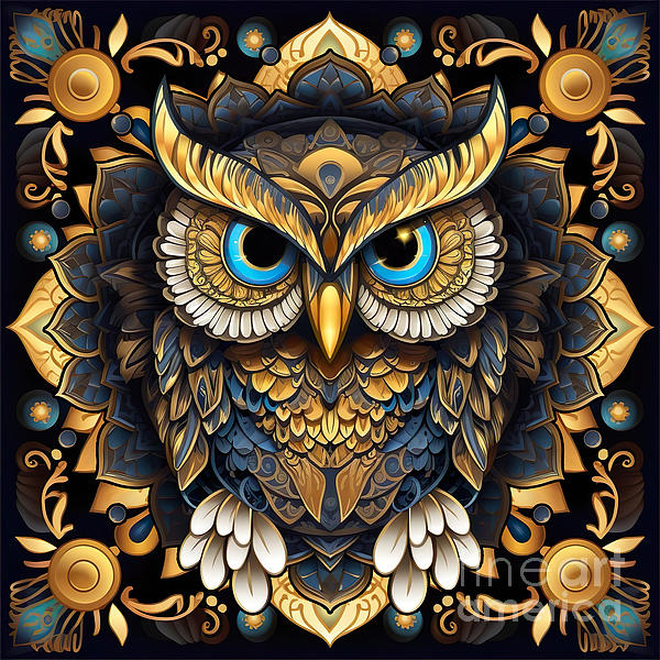 https://images.fineartamerica.com/images/artworkimages/medium/3/gold-owl-mandala-4-mark-ashkenazi.jpg