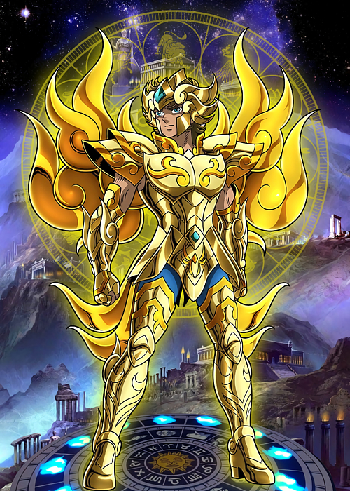 Golden Leo Saint In Divine Armor. Jigsaw Puzzle by Charlie 