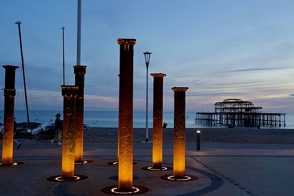Joe Vella - Golden Spiral and West Pier, Brighton, East Sussex, England.
