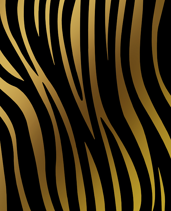 Golden Zebra Throw Pillow by Elena Francis - Elena Francis - Website