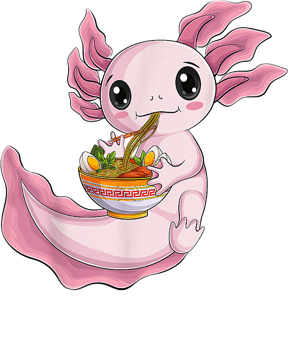 Axolotl Food Ramen Japanese Food Kawaii Animals Po Mug