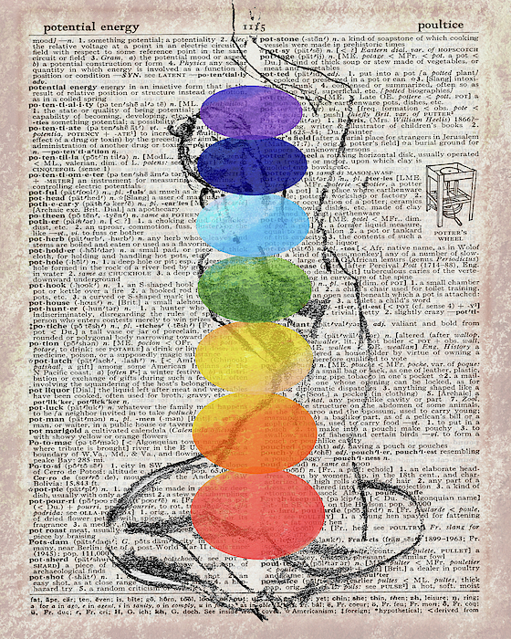 Irina Sztukowski - Graceful Synergy Of Chakra Colors Watercolor