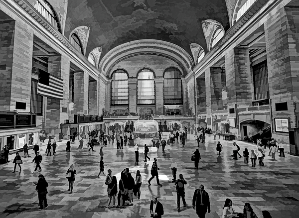 Allen Beatty - Grand Central Rotunda  NYC - B and W