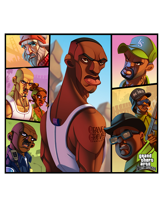 gta sa cj artwork