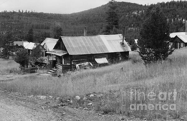 Charles Robinson - Granite Oregon - An Almost Ghost Town - Monochrome