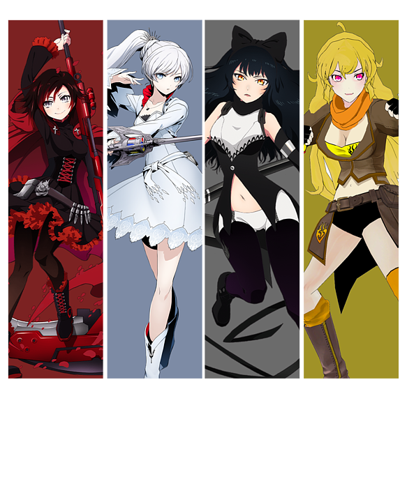 Retro RWBY Anime Characters JNPR Team Gifts Idea Spiral Notebook by Lotus  Leafal - Fine Art America