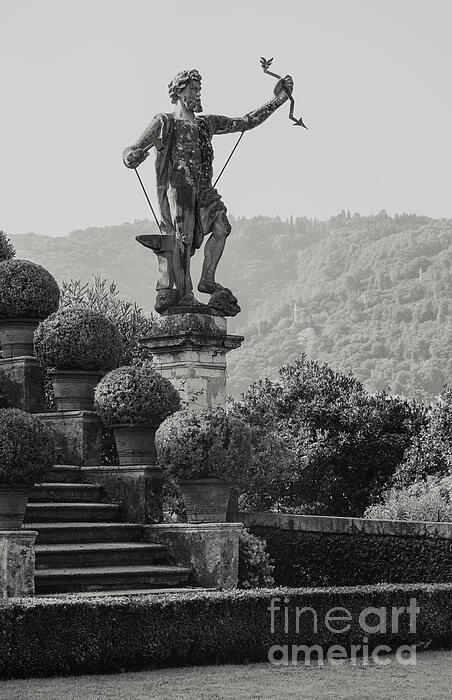 Jenny Rainbow - Great Italian Gardens - Isola Bella - Statue of Vulcan 1