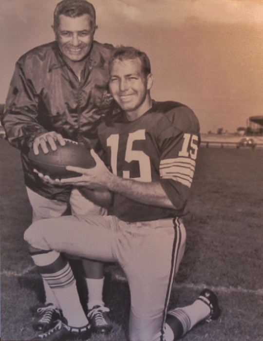 Green Bay Packers Head Coach Vince Lombardi and Quarterback