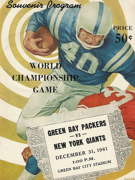 Green Bay Packers Vintage Art Kids T-Shirt by Joe Hamilton - Pixels