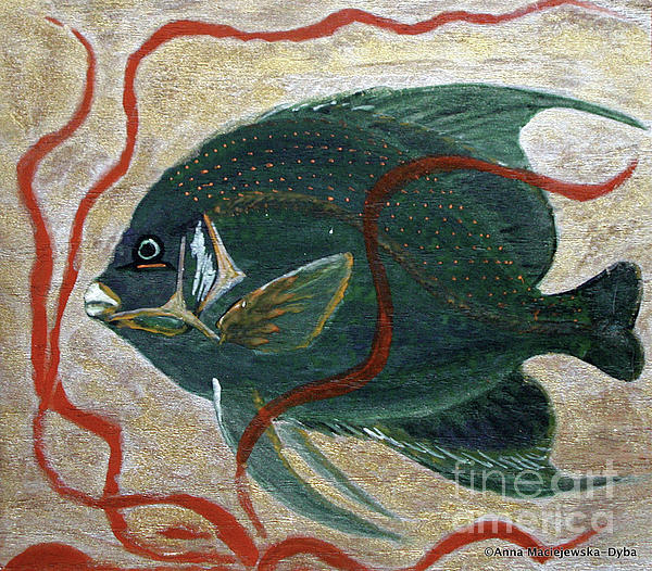 Anna Folkartanna Maciejewska-Dyba - Green Tropical Fish