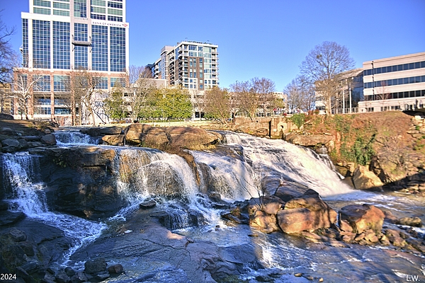 Lisa Wooten - Greenville South Carolina Reedy River Waterfall