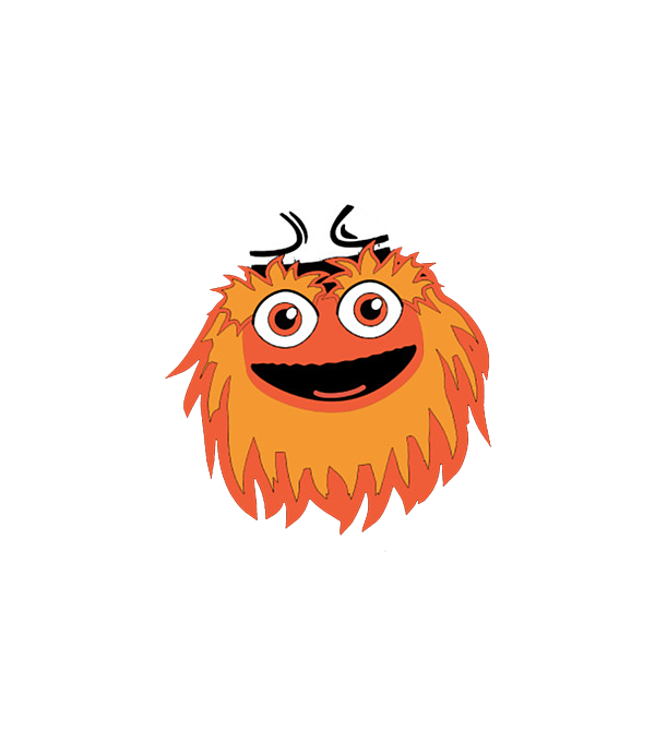 Gritty vinyl sticker, funny Philadelphia sticker, Gritty mascot