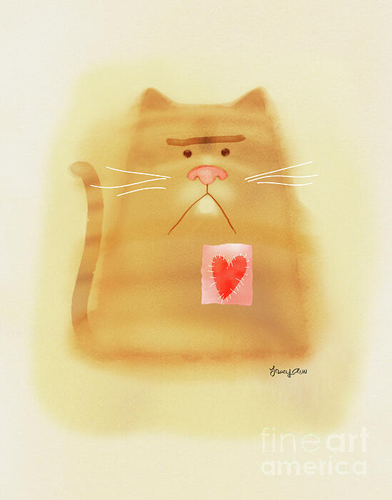 Tracy Herrmann - Grumpy Heart Cat