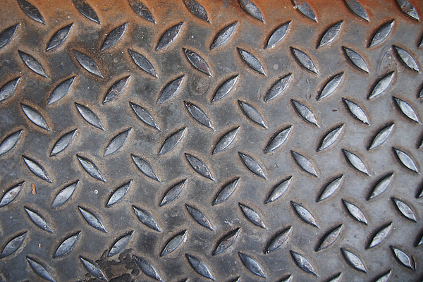 Diamond Steel Textured Surface Wallpaper Pattern Stock Photo