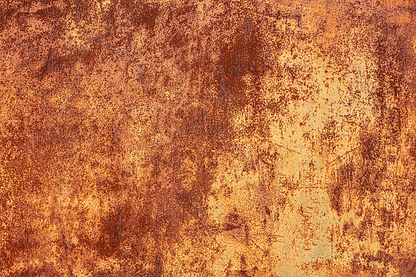 Old Rusty Sheet of Brass. Oxidized Brass Texture. Background for