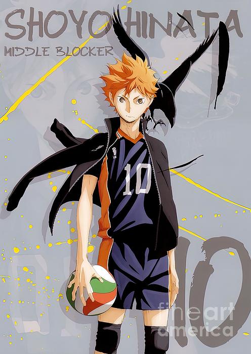 Nishinoya Yuu Haikyuu' Poster, picture, metal print, paint by