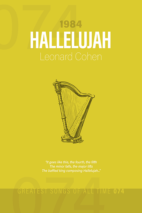 https://images.fineartamerica.com/images/artworkimages/medium/3/hallelujah-leonard-cohen-minimalist-song-lyrics-greatest-hits-of-all-time-074-design-turnpike.jpg