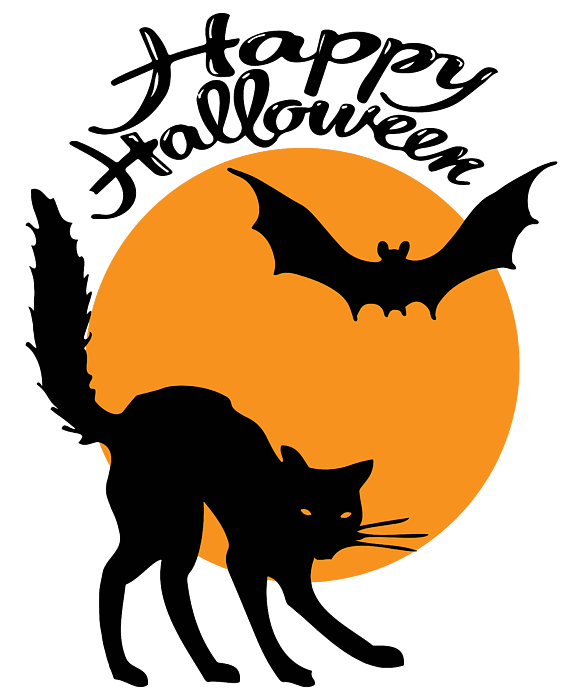 https://images.fineartamerica.com/images/artworkimages/medium/3/halloween-black-cat-and-bat-with-orange-moon-clipart-illustration-halloween-mounir-khalfouf-transparent.png