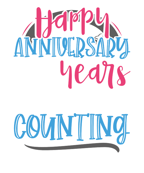 Happy Anniversary 60 Years and Counting 60th Anniversary by Kanig Designs