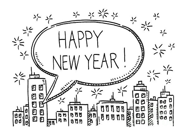 Happy New Year 2024 🎊💖 || #happynewyear2024 #newyear #pencildrawing ... |  TikTok