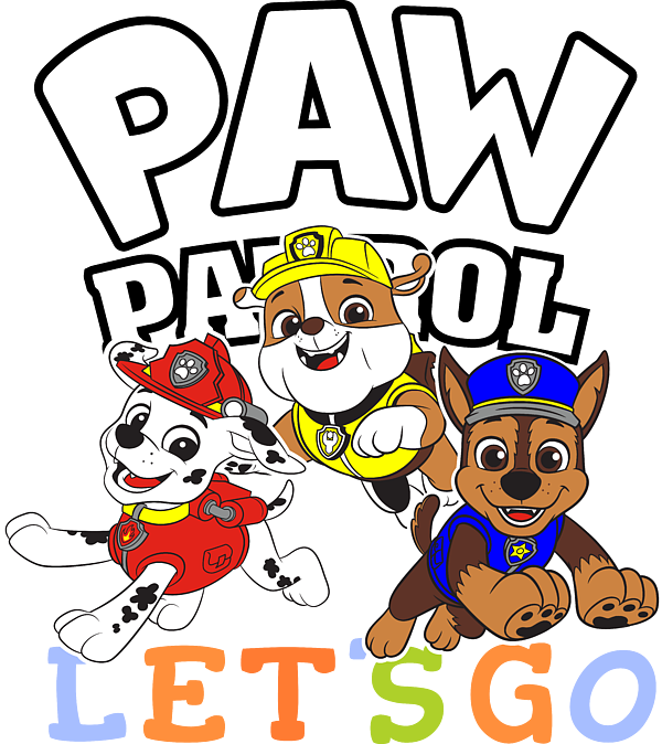 Happy Paw Patrol Funny Kids Eye Catching Print Design T-Shirt by Amir Hamza  - Pixels