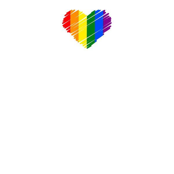 Heartbeat Ekg Heart Colorful Rainbow Equality Flag Gay Pride Tshirt Design Flag Colors Greeting 9407