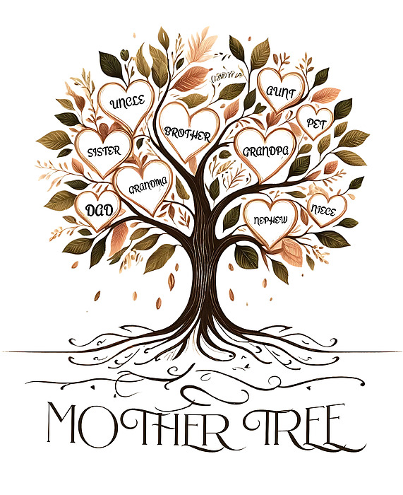 Moumita Bhattacharyya - Heartful Mother Tree Elegant Mother