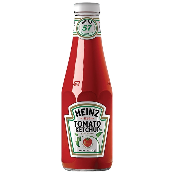 Heinz 57 Varieties Estd 1869 Tomato Ketchup Grown Not Made 14 Oz Bottle  Greeting Card by Cody Cookston