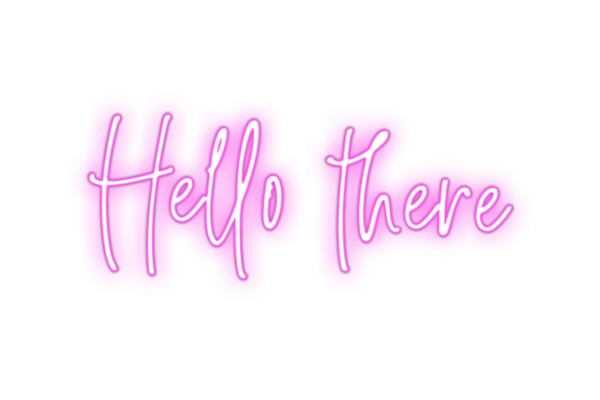 Hello there pink neon Sticker by Delphimages Photo Creations - Pixels