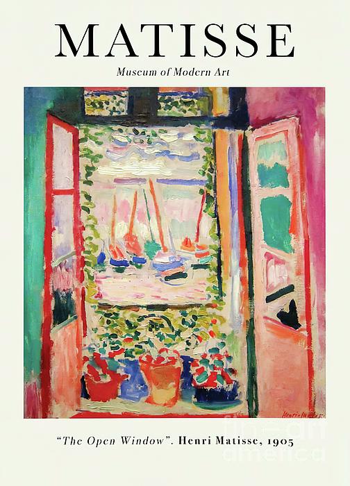 Henri Matisse The Open Window 1905 Vintage Greeting Card by Henri Matisse